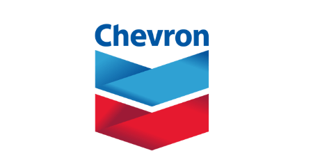 Chevron company logo.
