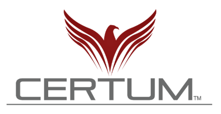 Red phoenix over Certum verbaige.